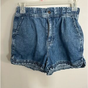 American Eagle Denim Paper Bag Shorts - Size 0